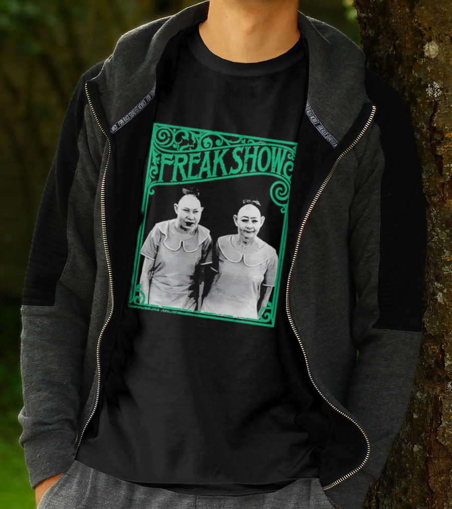 Freak Show Vintage Circus Sideshow Twins T-Shirt