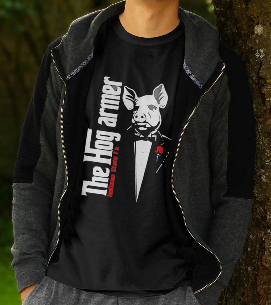 The Hogfarmer Indiana State Fair Pig Tuxedo T-Shirt