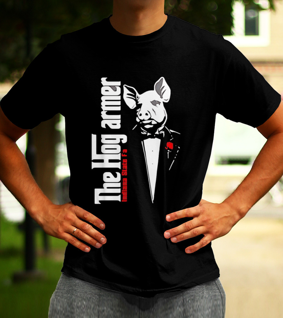 The Hogfarmer Indiana State Fair Pig Tuxedo T-Shirt