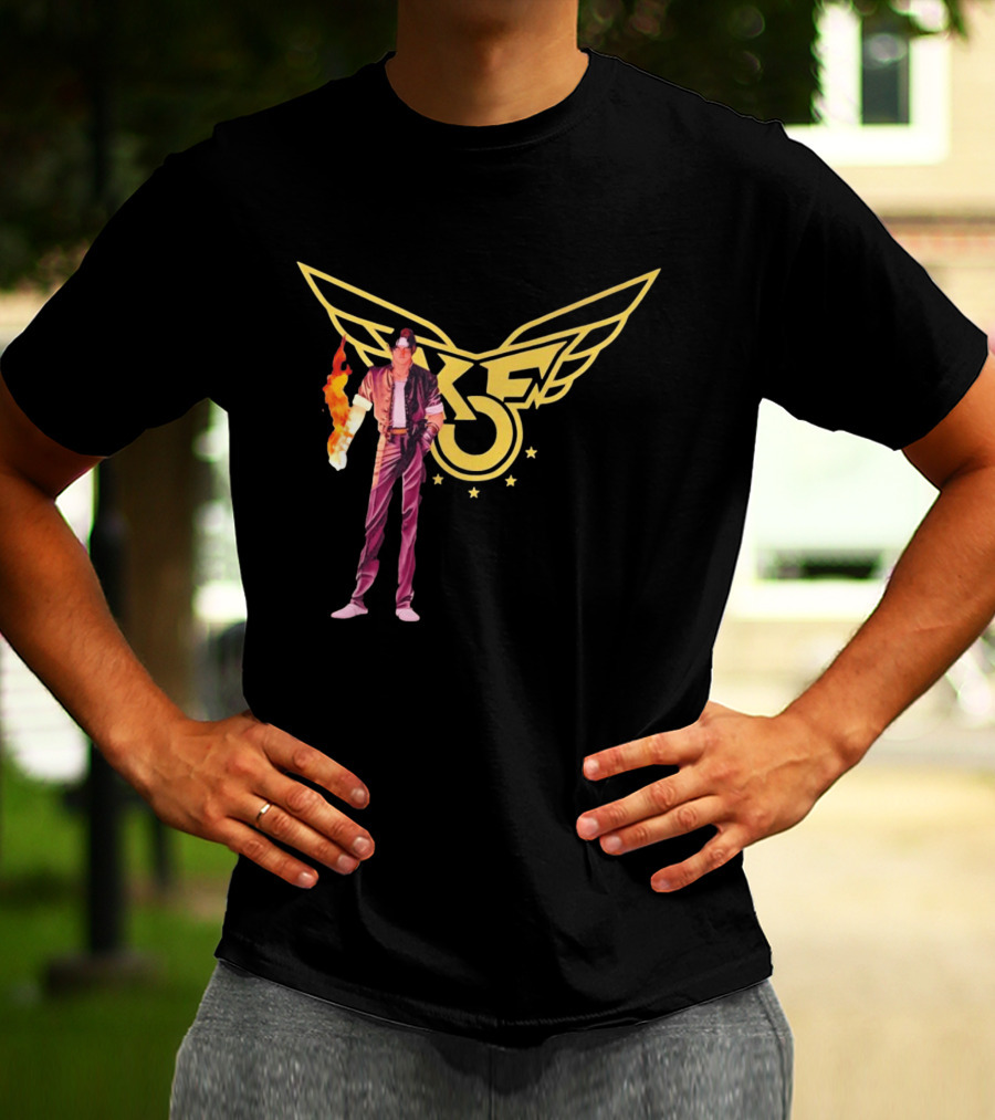 KOF Kyo Kusanagi Fire Power Iconic Wings T-Shirt