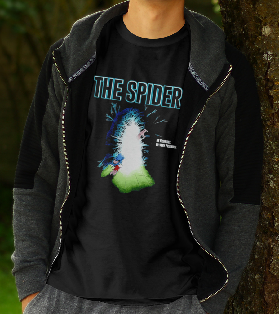 The Spider Be Friendly Be Very Friendly Comic Explosion T-Shirt