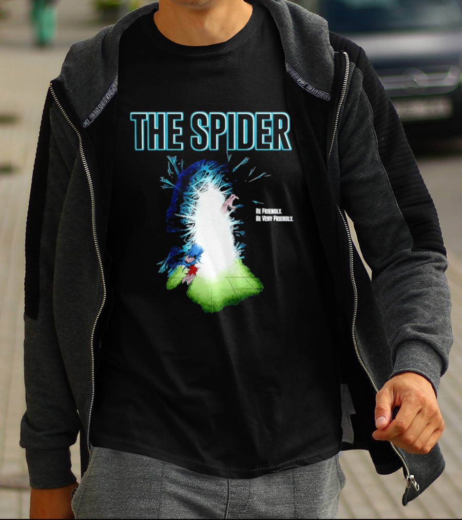 The Spider Be Friendly Be Very Friendly Comic Explosion T-Shirt