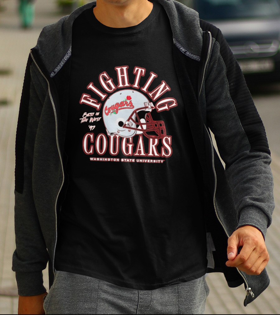 Fighting Cougars Washington State University Best In The West '97 T-Shirt