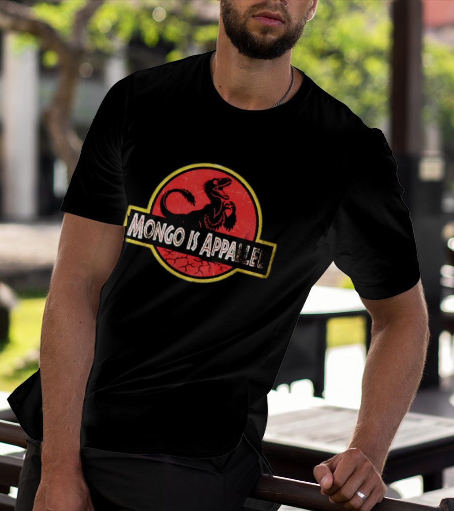 Mongo Is Appalled Dinosaur Red Circle T-Shirt