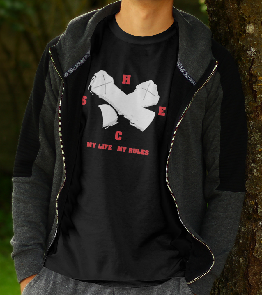 HSEC Crossed Axes My Life My Rules T-Shirt