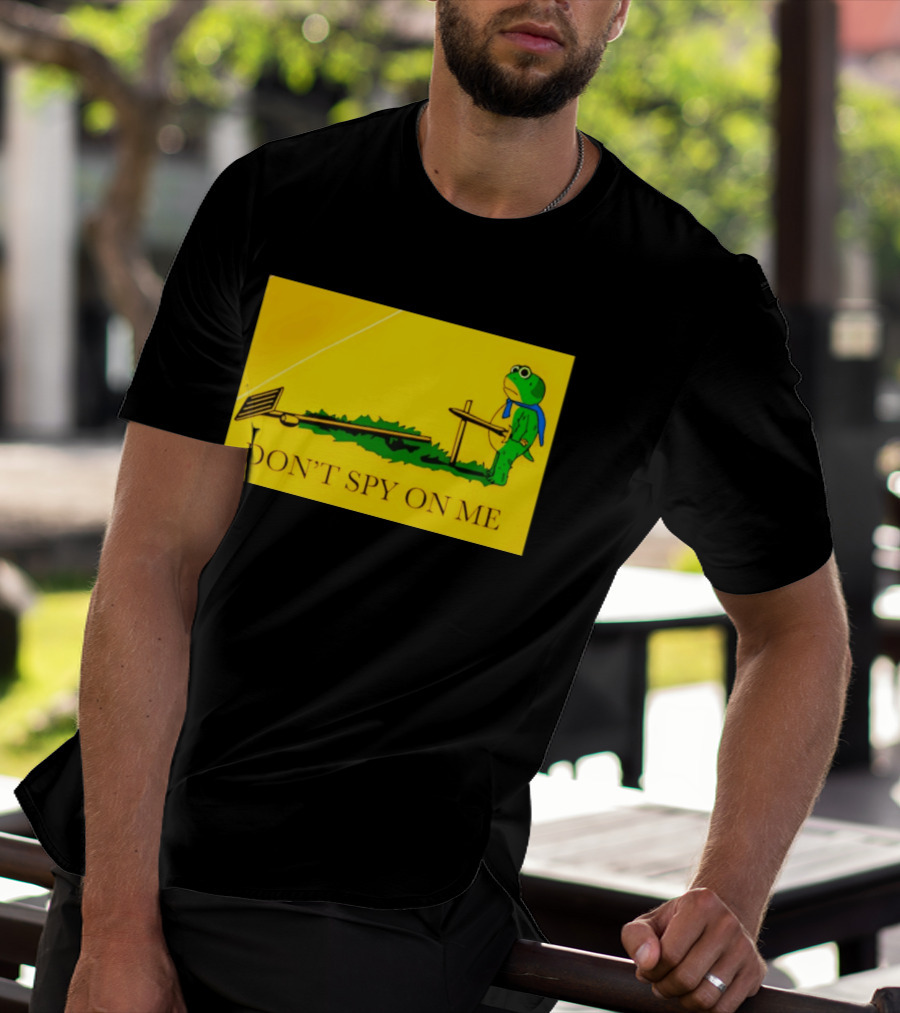 Portland Frog Don't Spy On Me Anti Flock Camera T-Shirt