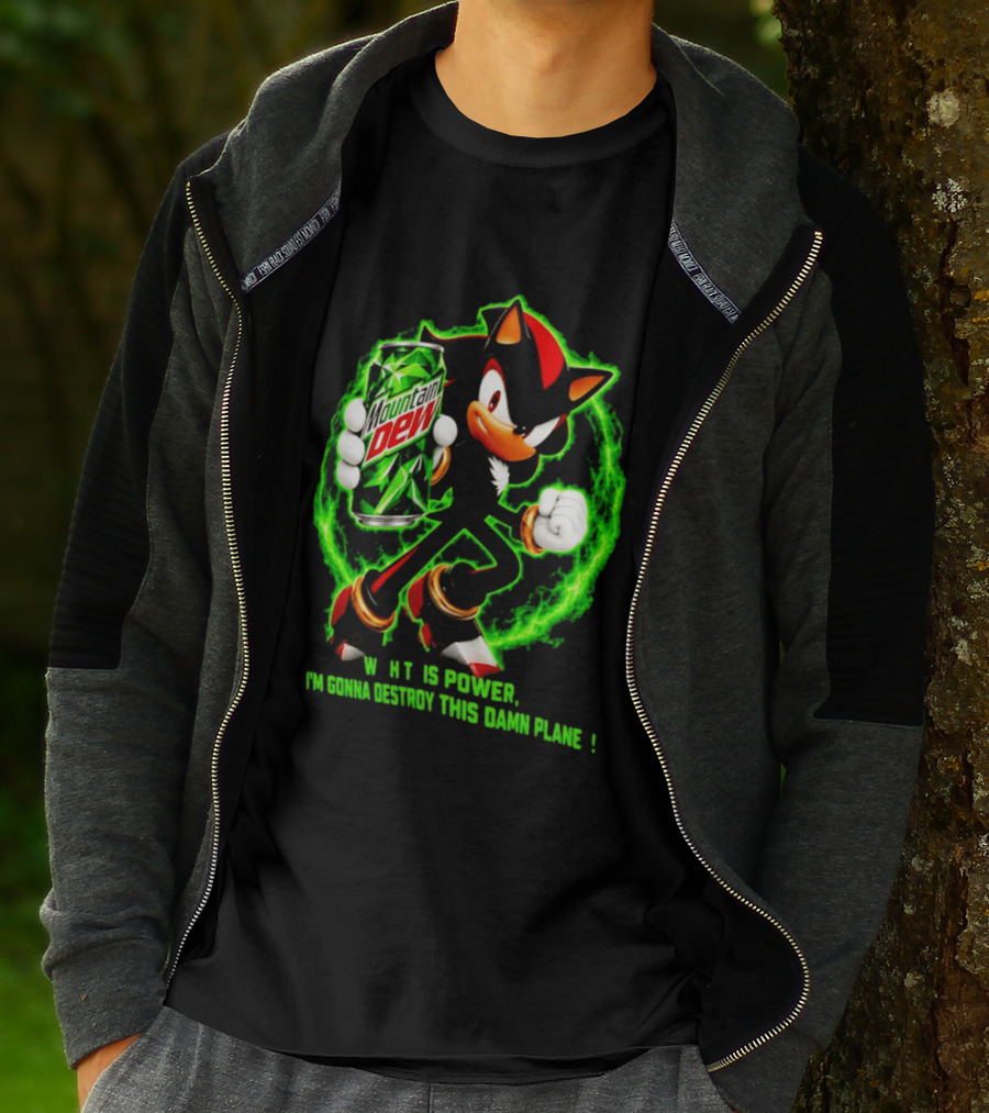 Mountain Dew Power Shadow Destroy This Damn Planet T-Shirt