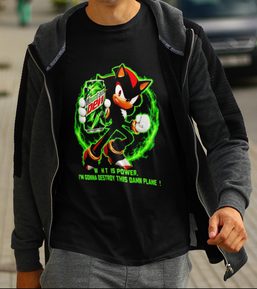 Mountain Dew Power Shadow Destroy This Damn Planet T-Shirt