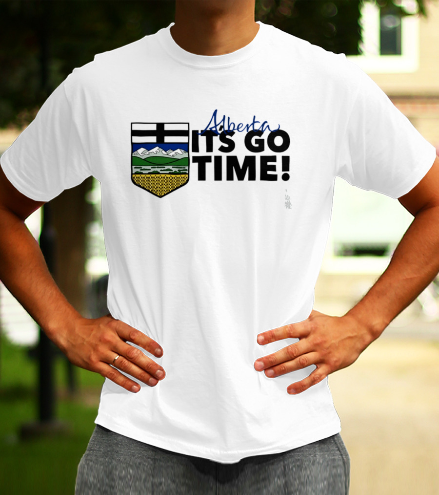 Alberta It's Go Time Coat Of Arms Provincial Pride T-Shirt