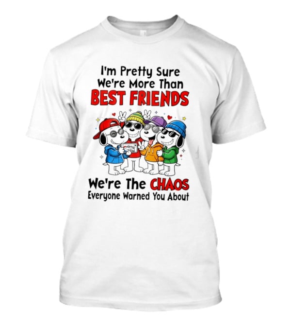 I'm Pretty Sure We're More Than Best Friends We're The Chaos Everyone Warned You About T-Shirt