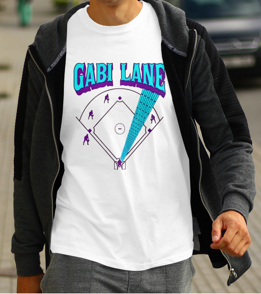 Gabi Lane Home Run Baseball Diamond T-Shirt
