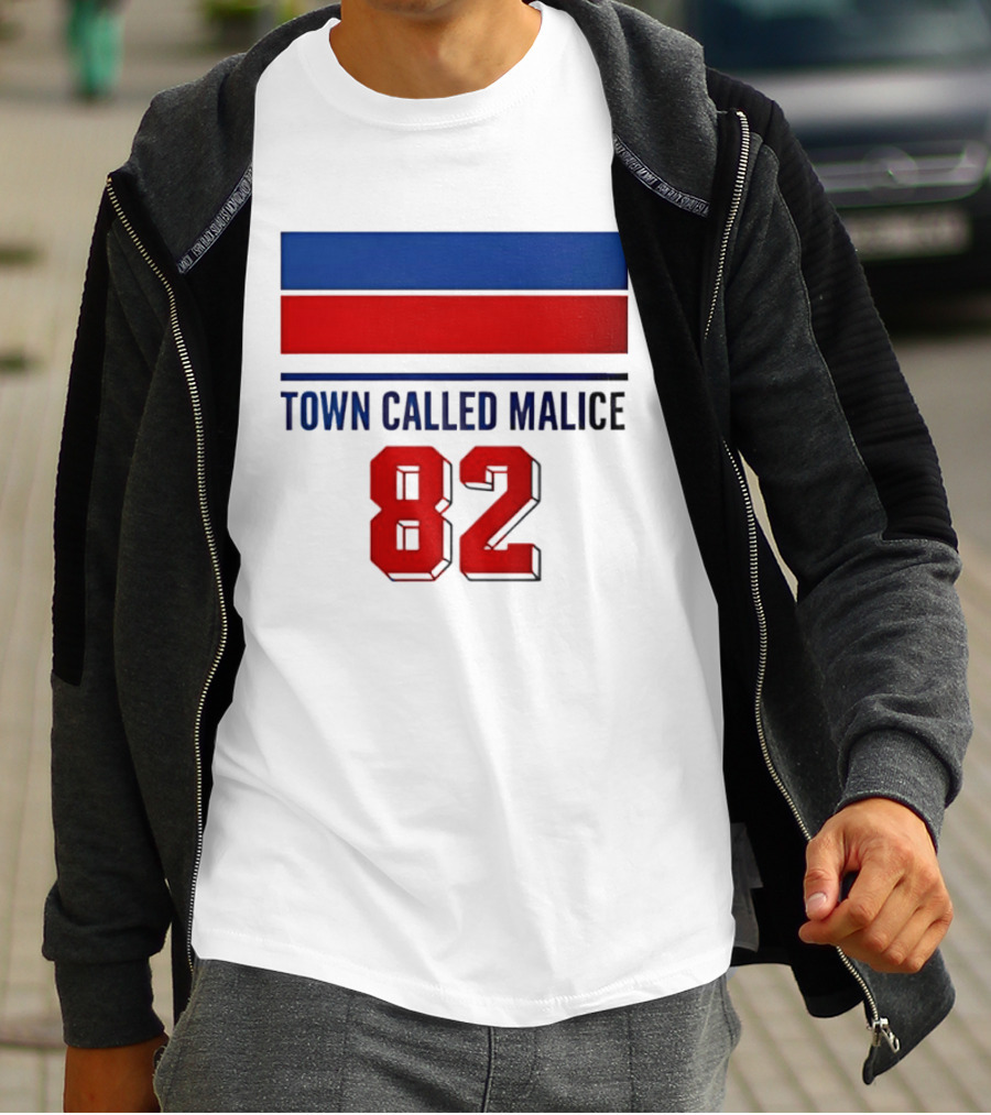 The Jam Town Called Malice 82 Red And Blue Bars T-Shirt