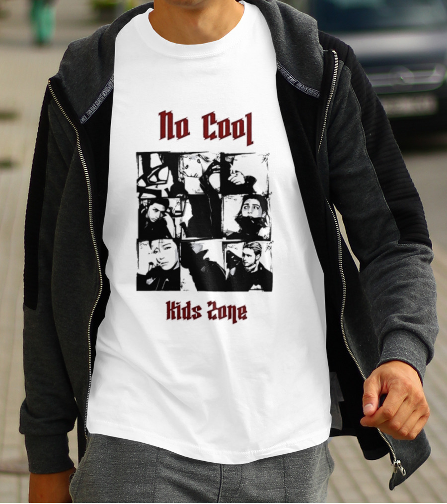 No Cool Kids Zone Photo Collage T-Shirt