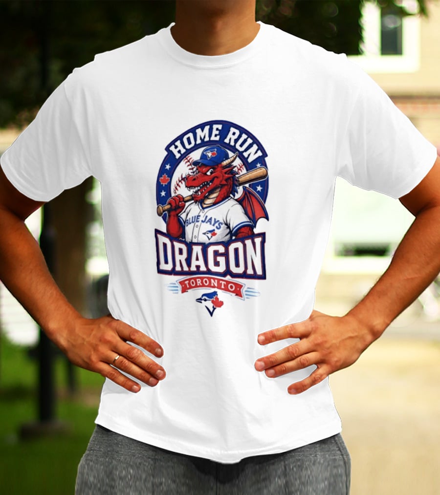 Toronto Blue Jays Home Run Dragon Baseball Toronto T-Shirt