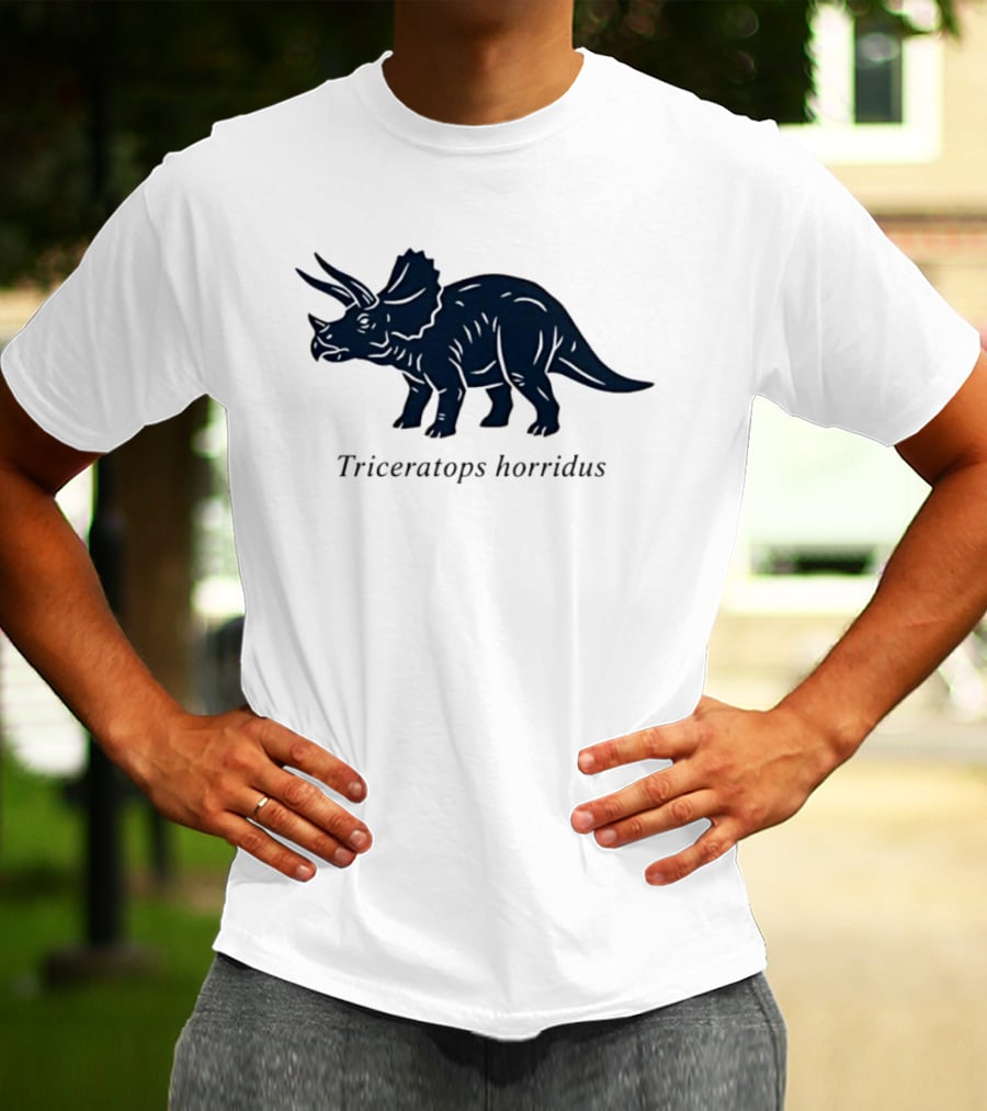 Triceratops Horridus Dinosaur Prehistoric Animal Paleontology Biology Science T-Shirt
