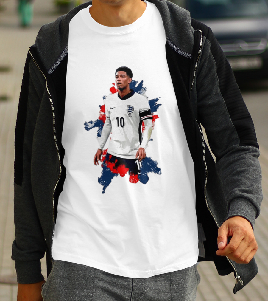 Jude Bellingham 10 England Football Team Captain T-Shirt