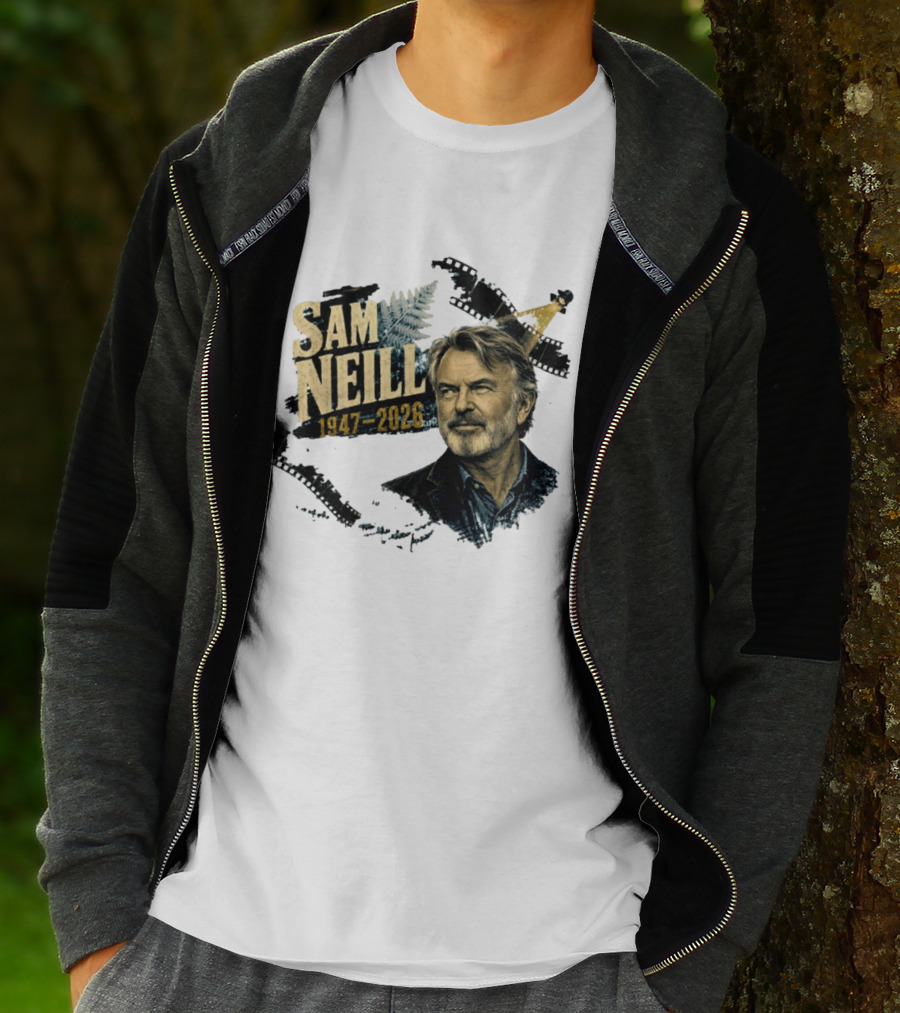 Sam Neill 1947 2026 The Story Continues In Memory Forever T-Shirt