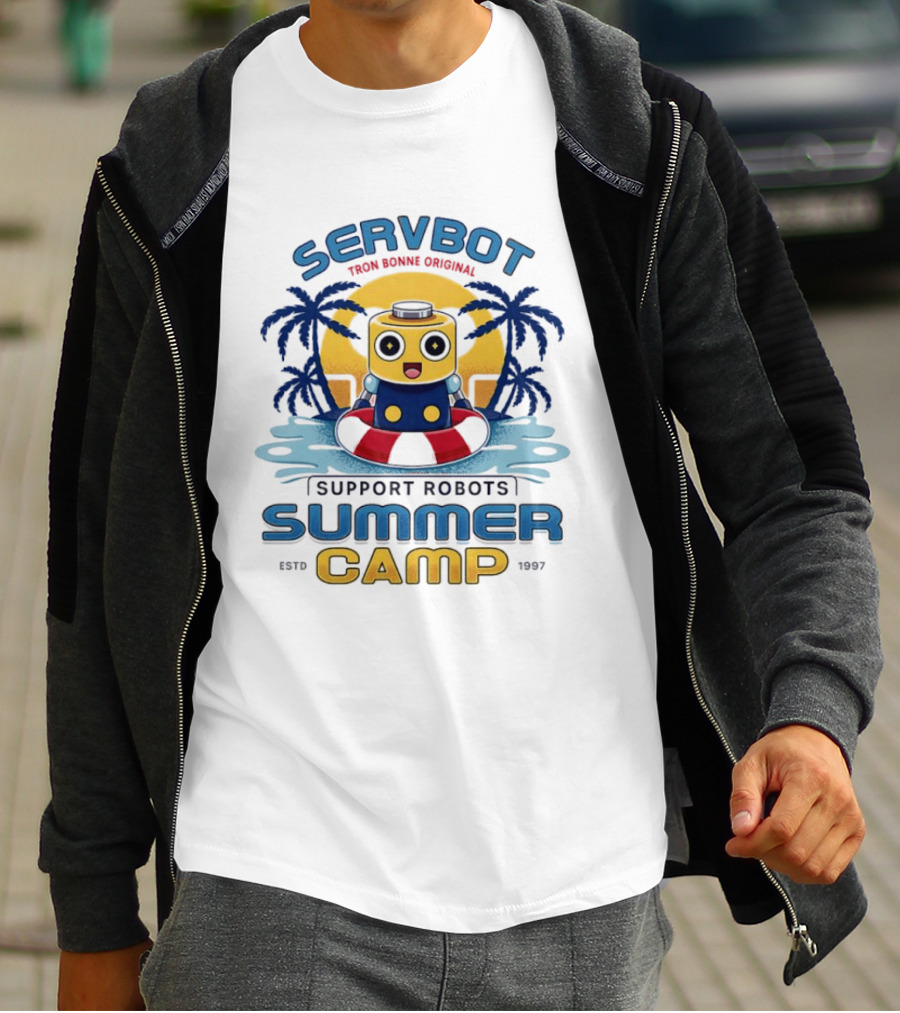 Servbot Tron Bonne Original Support Robots Summer Camp Estd 1997 T-Shirt