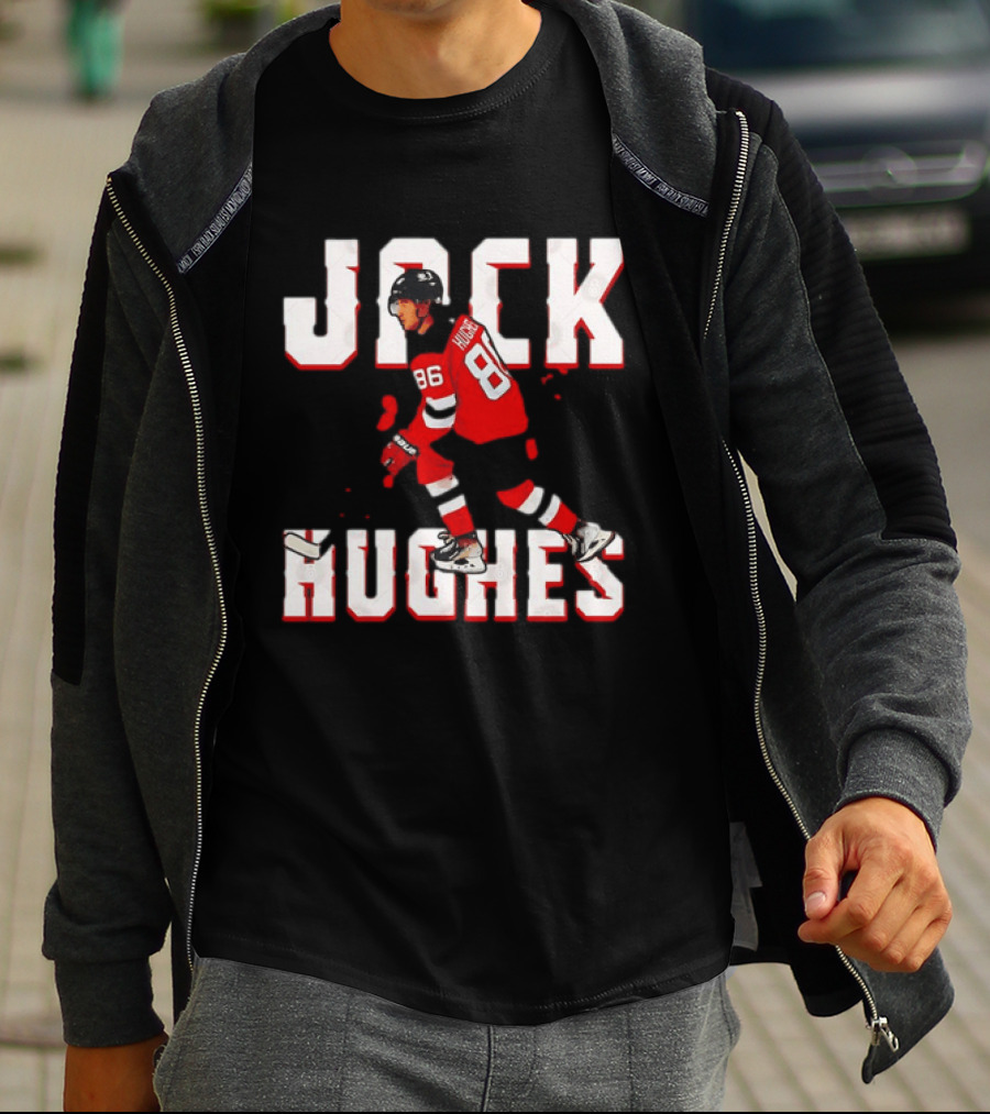 Jack Hughes 86 New Jersey Devils Hockey Jersey T-Shirt