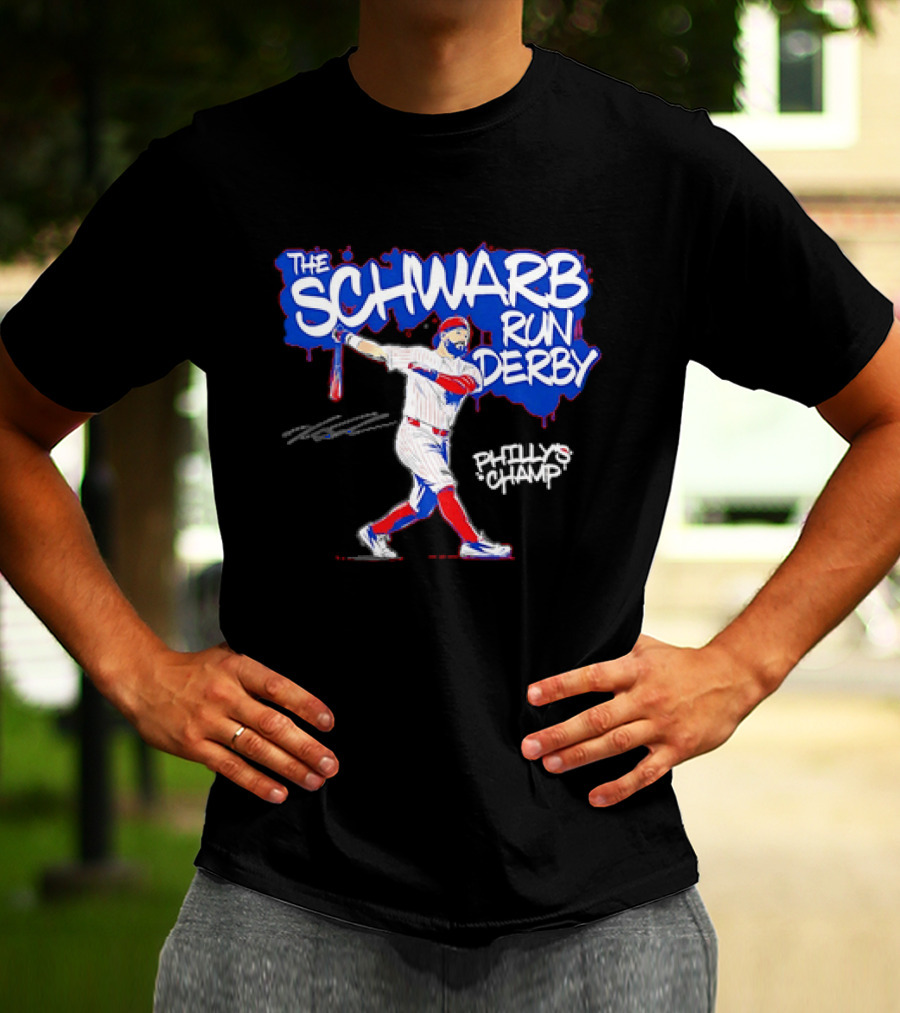 The Schwarb Run Derby Kyle Schwarber Philadelphia Phillies T-Shirt