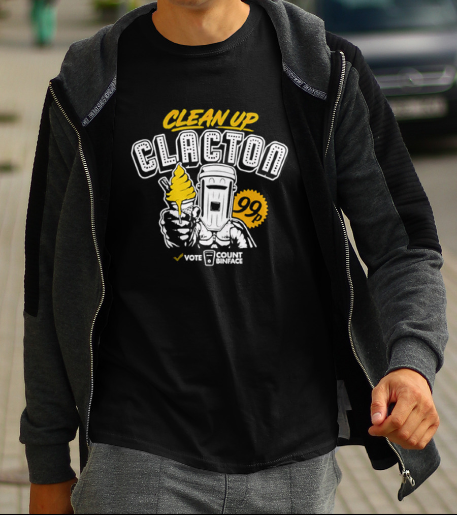 Clean Up Clacton Vote Count Binface 99 T-Shirt