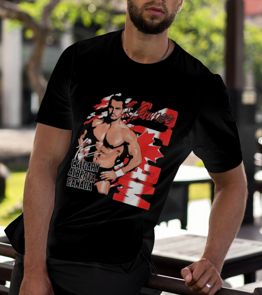 Lance Storm Calgary Alberta Canada Wrestling Icon Red Maple Leaf T-Shirt