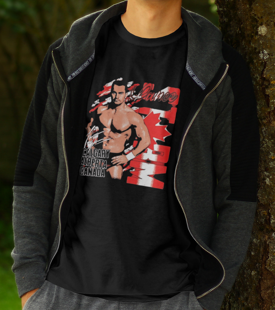 Lance Storm Calgary Alberta Canada Wrestling Icon Red Maple Leaf T-Shirt