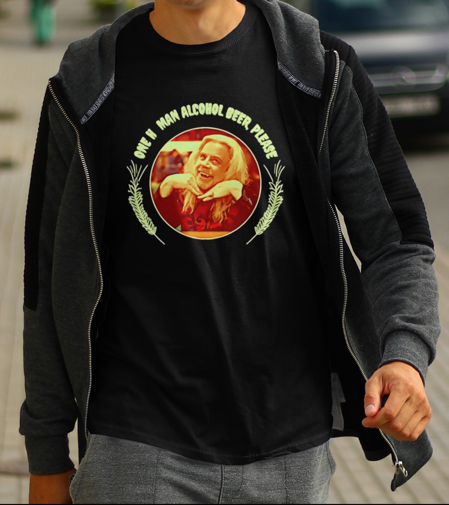 Laszlo Cravensworth One Human Alcohol Beer Please What We Do In The Shadows Comedy T-Shirt