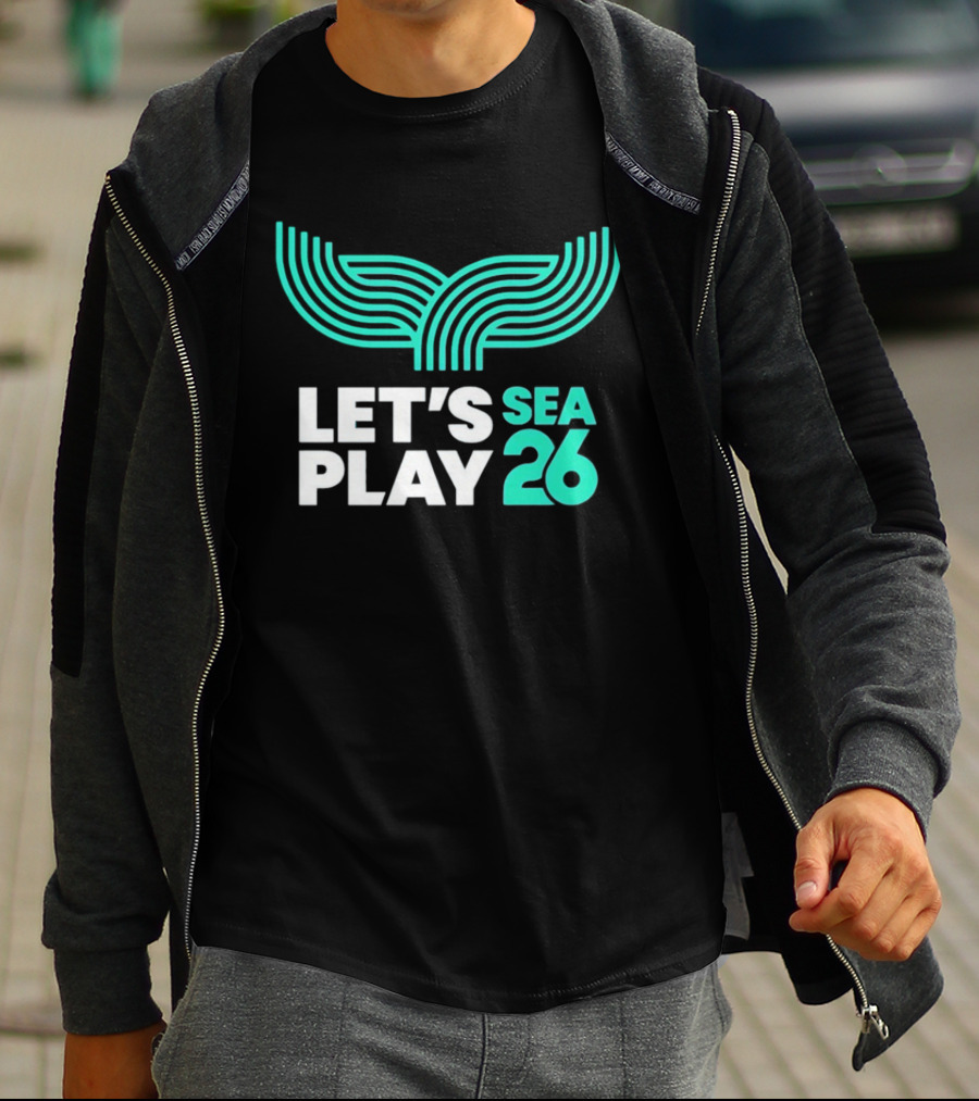 Let's Play Sea 26 The Sound Blue Seattle T-Shirt