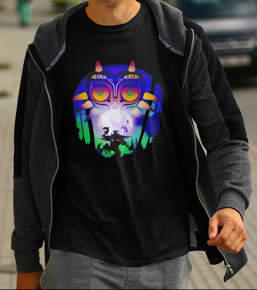 Majora's Mask Legend Of Zelda Skull Kid And Moon T-Shirt