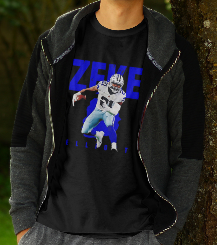 Dallas Cowboys Ezekiel Elliott Running Zeke 21 T-Shirt