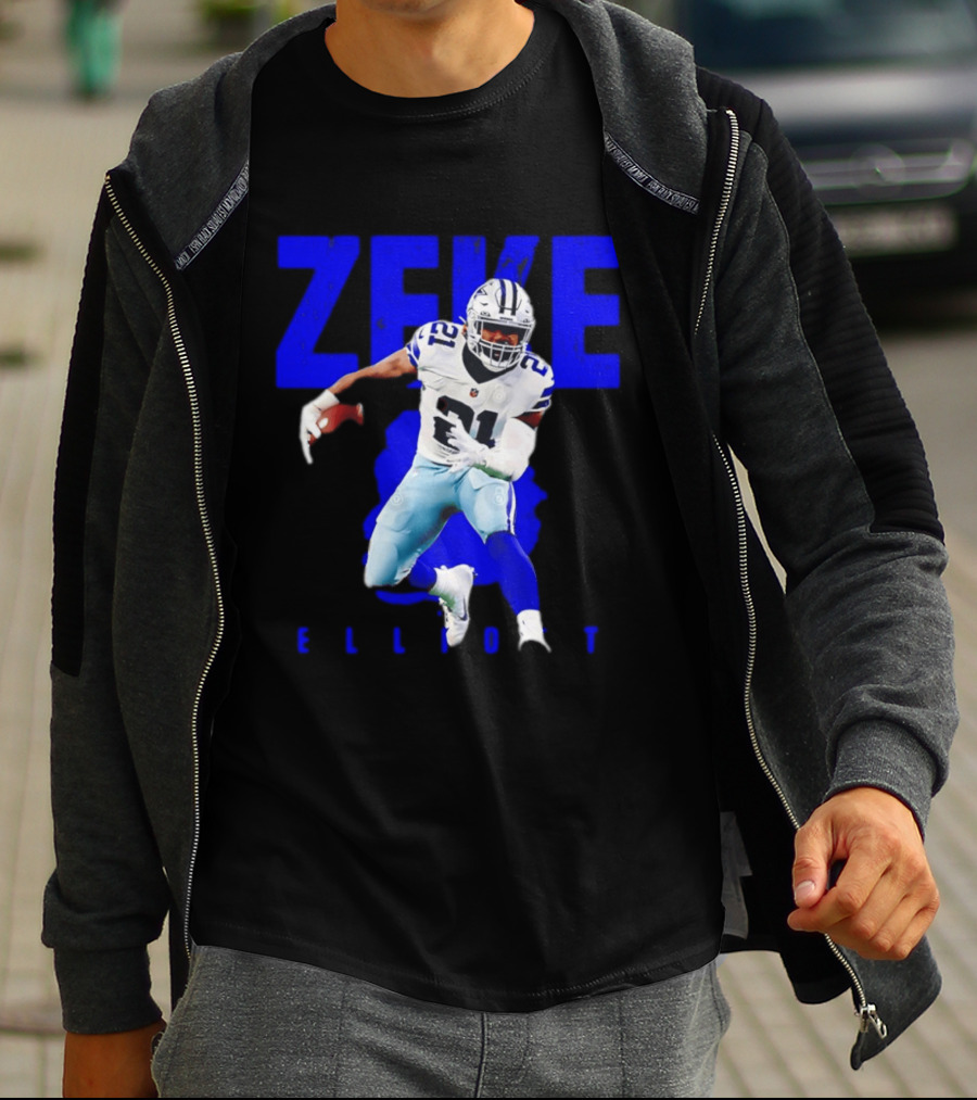 Dallas Cowboys Ezekiel Elliott Running Zeke 21 T-Shirt