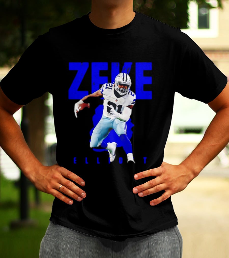 Dallas Cowboys Ezekiel Elliott Running Zeke 21 T-Shirt