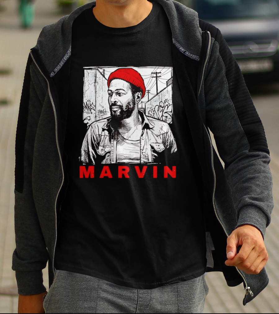 Marvin Gaye Urban Graffiti Style R&B Legend T-Shirt
