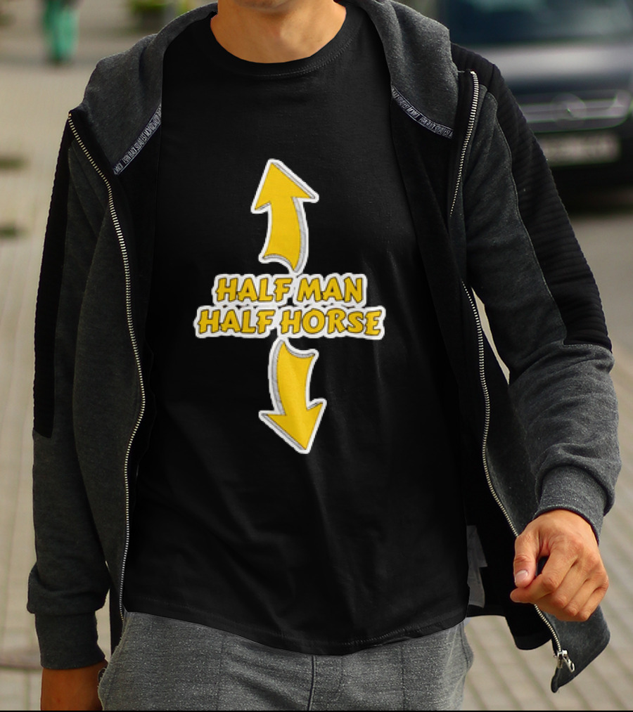 Half Man Half Horse Centaur Mythology Yellow Arrows T-Shirt