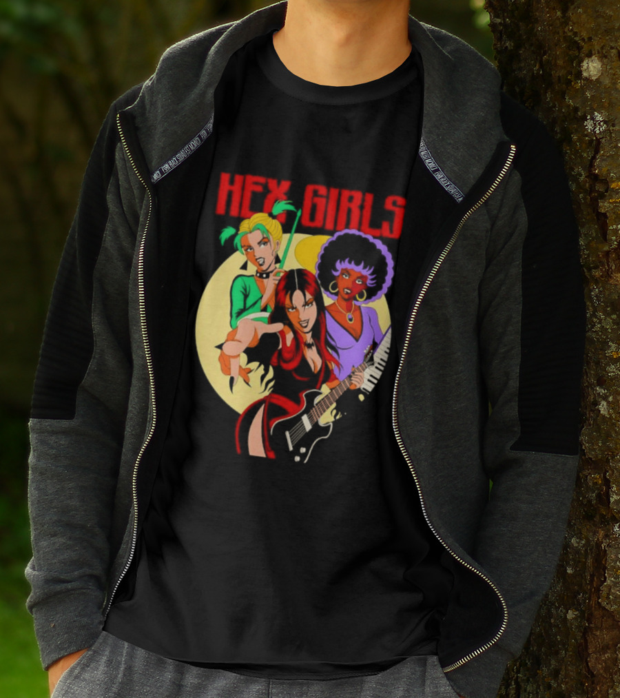 Hex Girls Scooby Doo Band Thorn Luna Dusk Animated Musical Trio T-Shirt