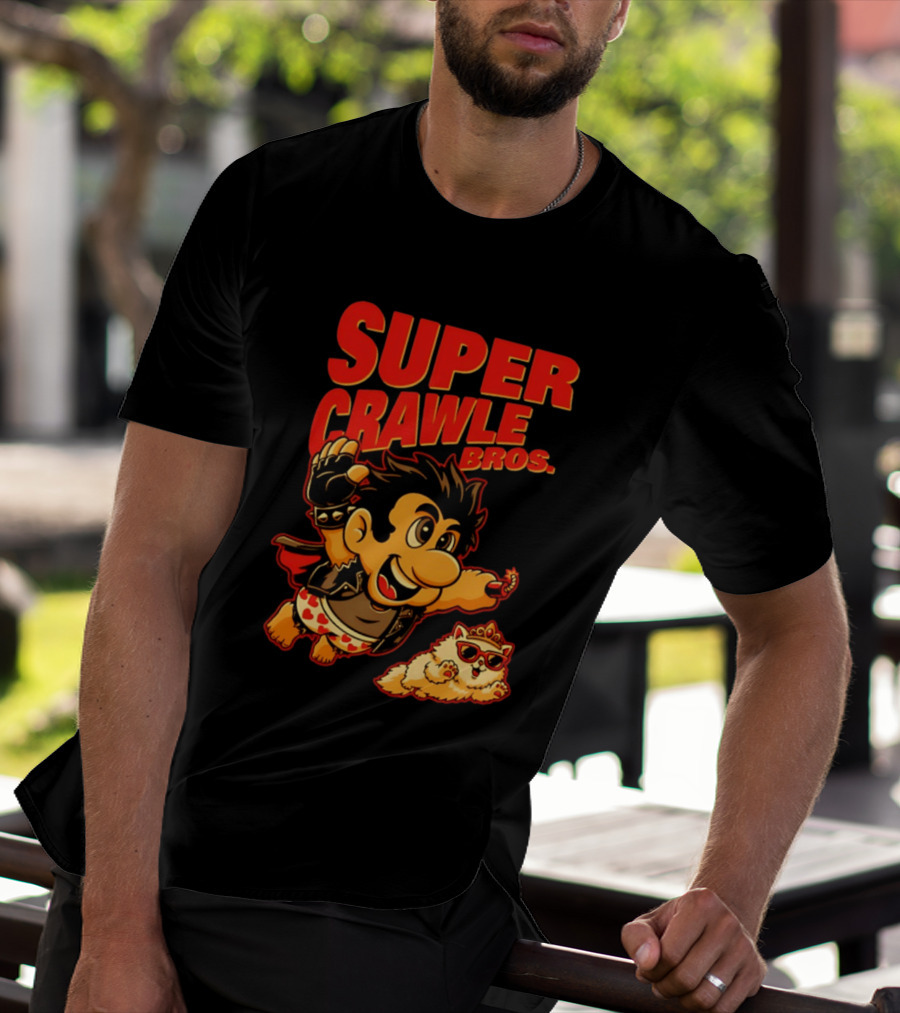 Super Crawler Bros Crowned Cat Rocker T-Shirt