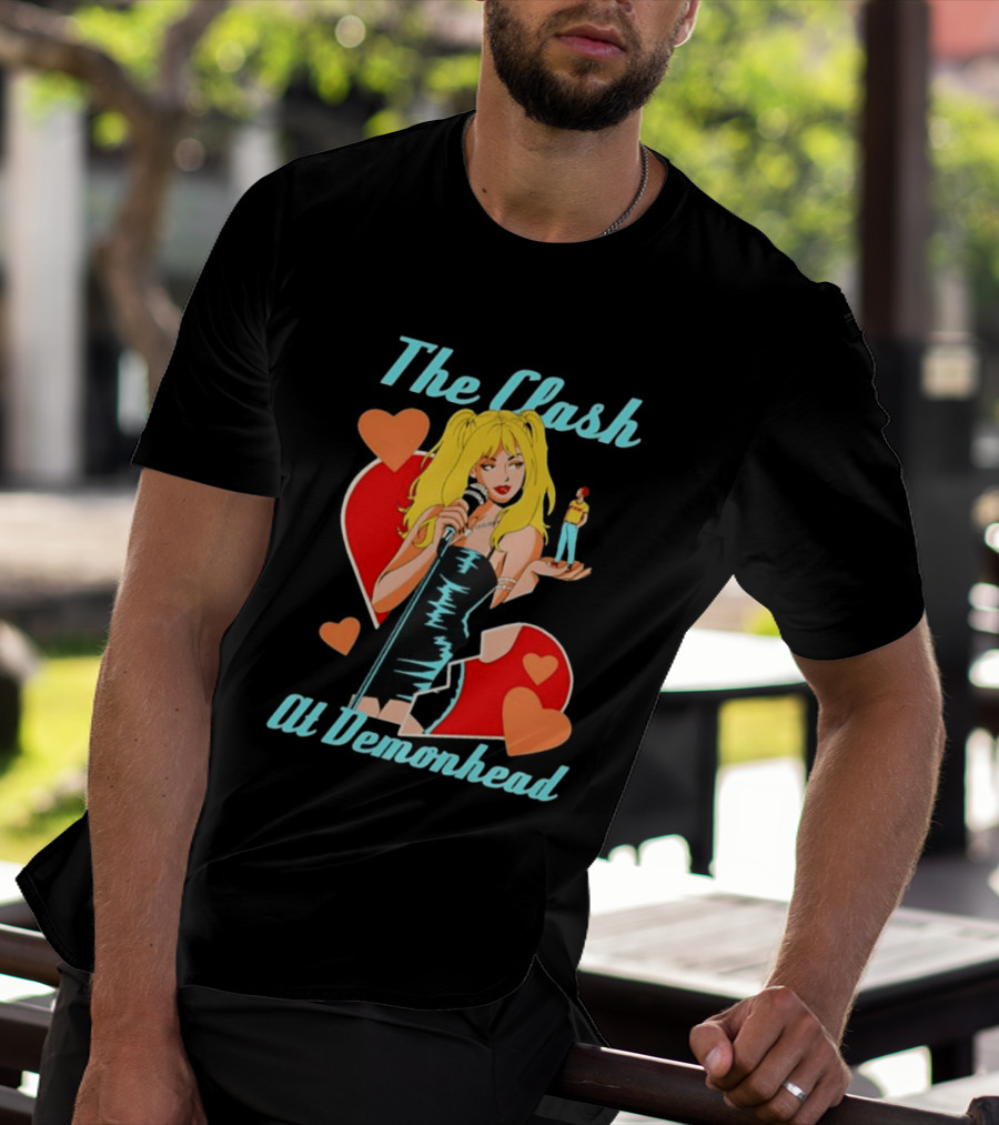 The Clash At Demonhead Scott Pilgrim Band Heart T-Shirt