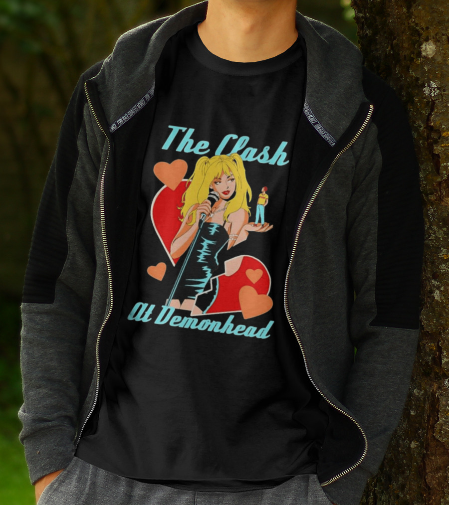 The Clash At Demonhead Scott Pilgrim Band Heart T-Shirt