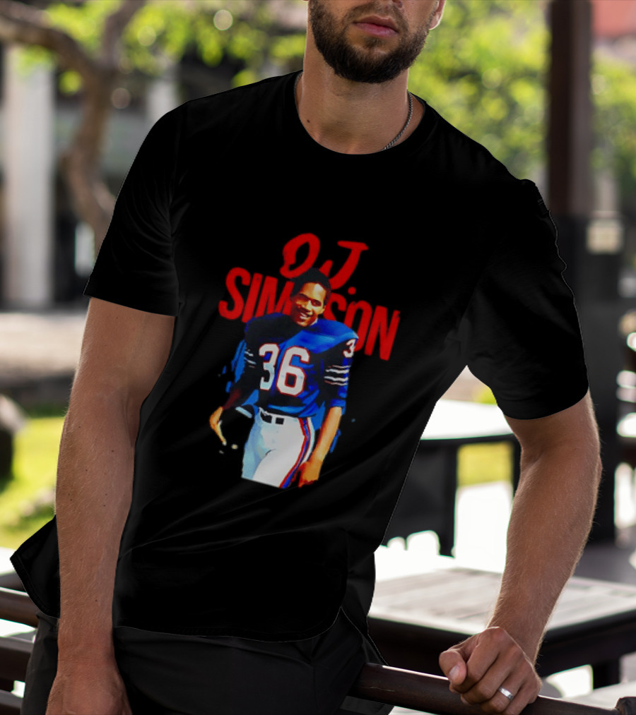 O.J. Simpson 36 Buffalo Bills Football Player T-Shirt