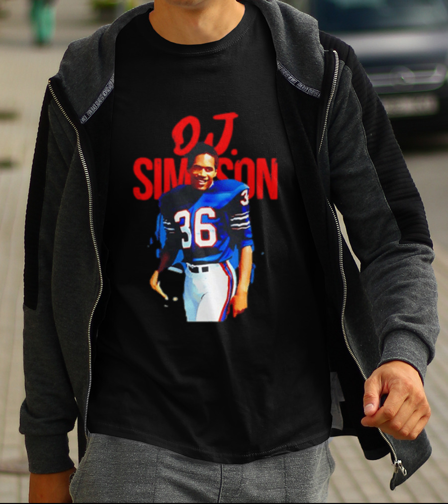 O.J. Simpson 36 Buffalo Bills Football Player T-Shirt