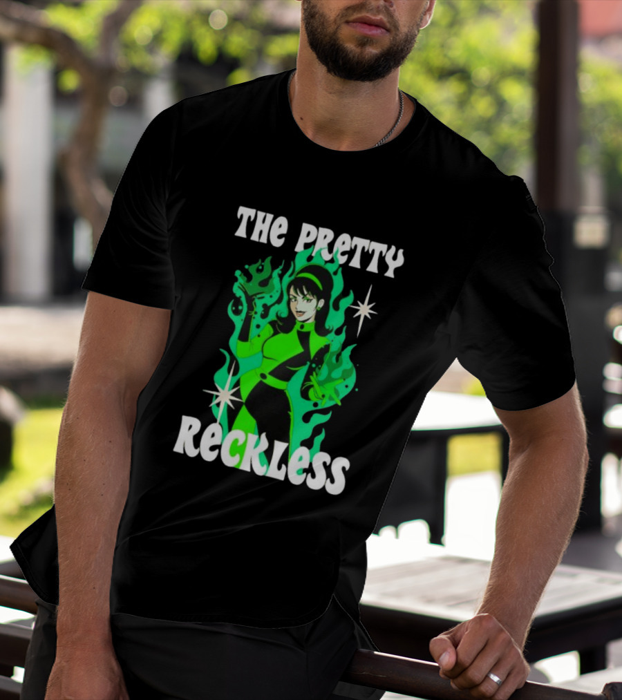 The Pretty Reckless Green Flame Witch Taylor Momsen T-Shirt