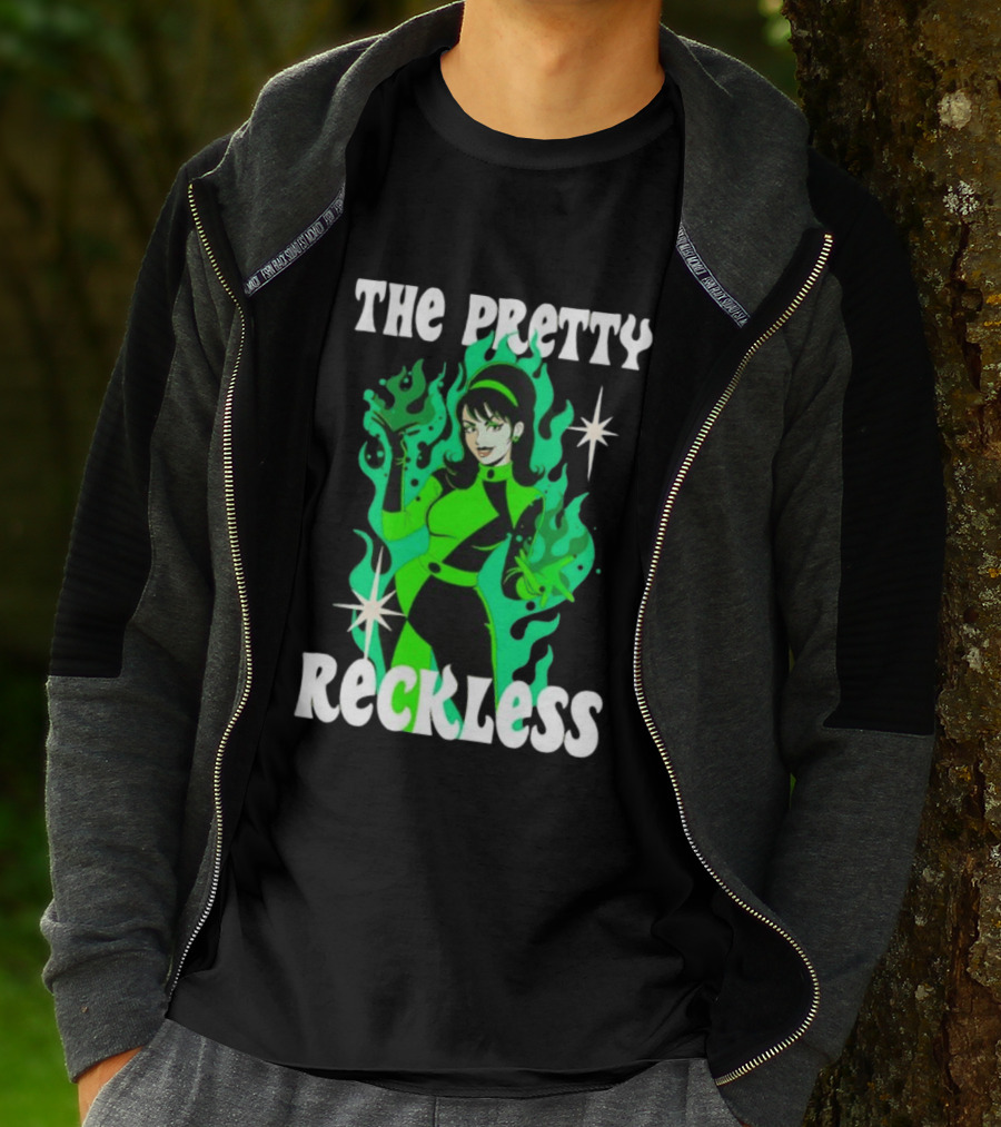 The Pretty Reckless Green Flame Witch Taylor Momsen T-Shirt