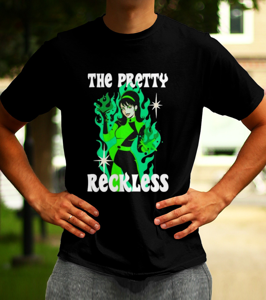 The Pretty Reckless Green Flame Witch Taylor Momsen T-Shirt