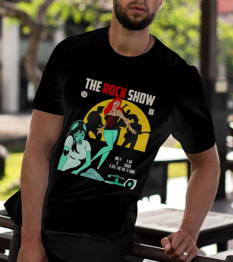 The Rock Show Comic Dance Chance Anarchy Girl Silhouette Scene T-Shirt