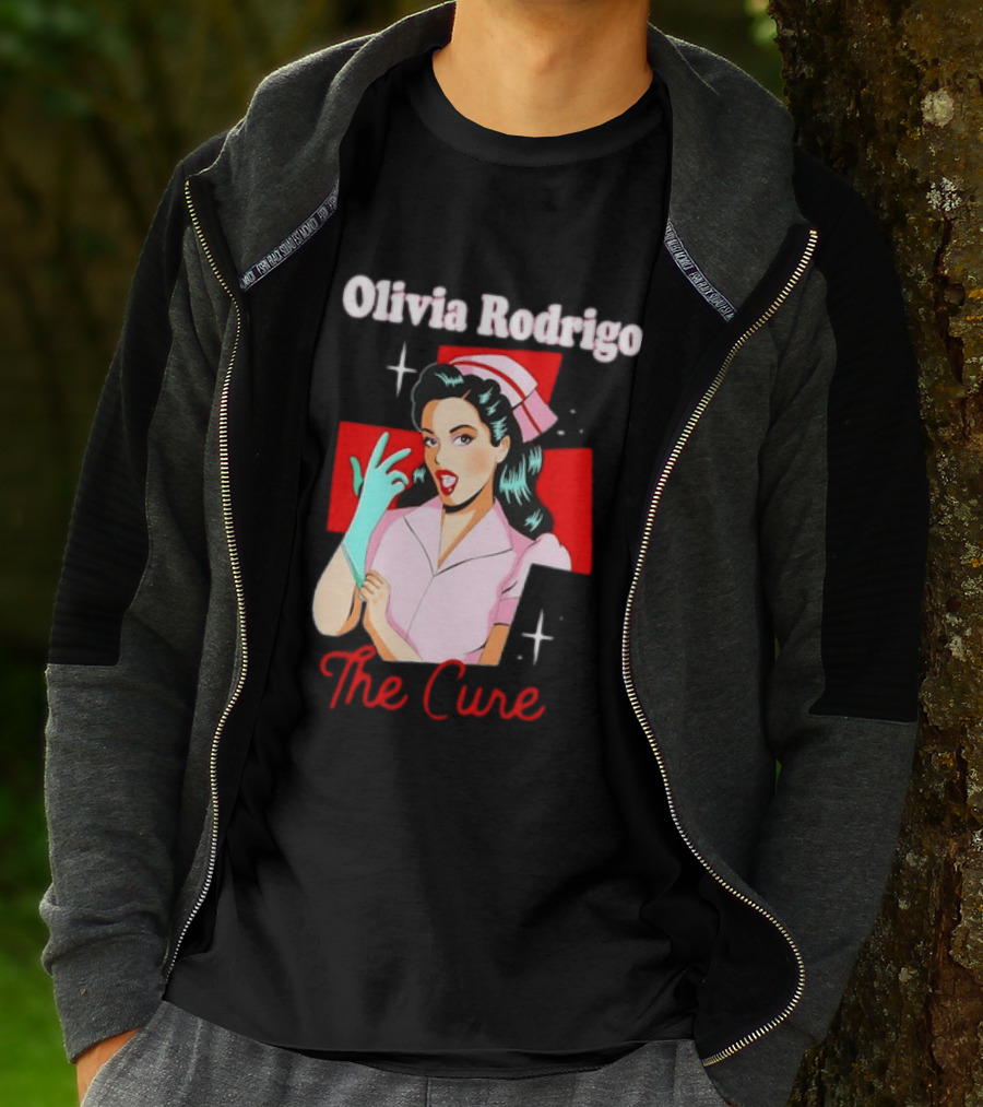 Olivia Rodrigo The Cure Pop Art Style Retro Nurse T-Shirt