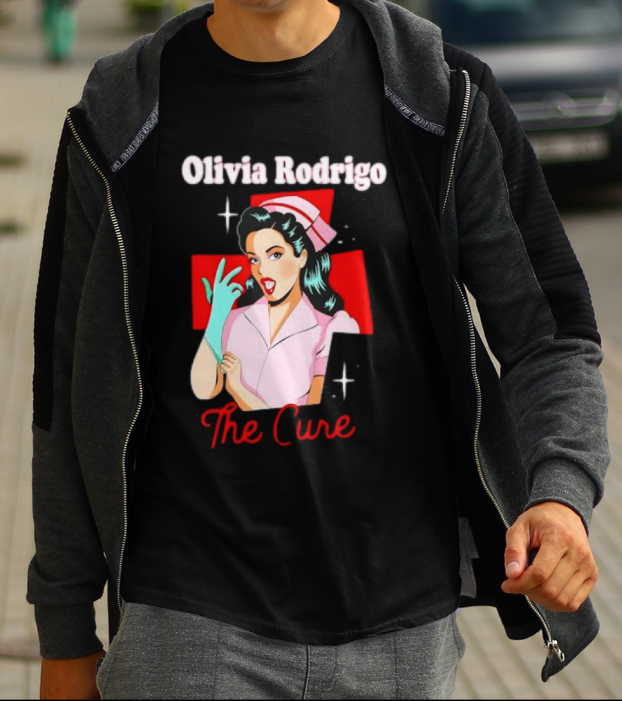 Olivia Rodrigo The Cure Pop Art Style Retro Nurse T-Shirt