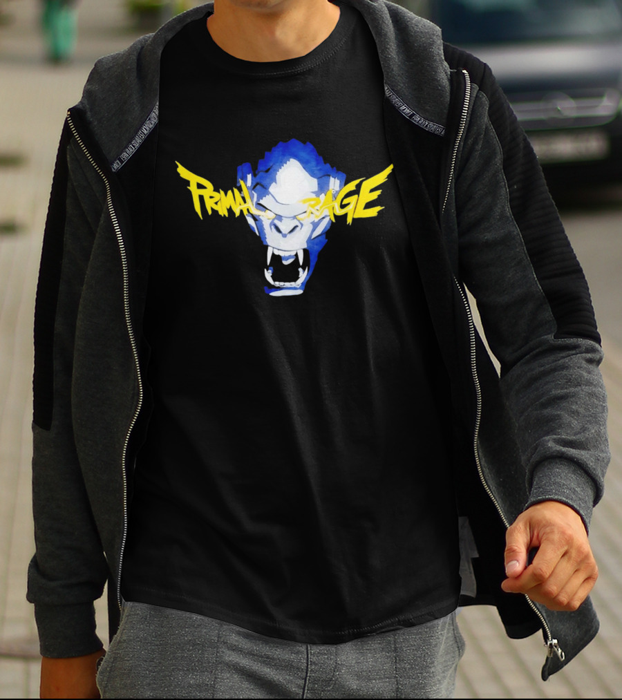 Primal Rage Roaring Gorilla Fierce Expression T-Shirt