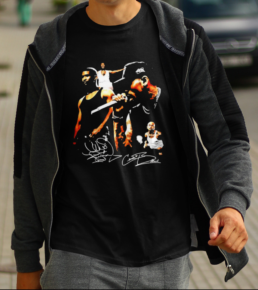 Usher Chris Brown Signature Collage T-Shirt