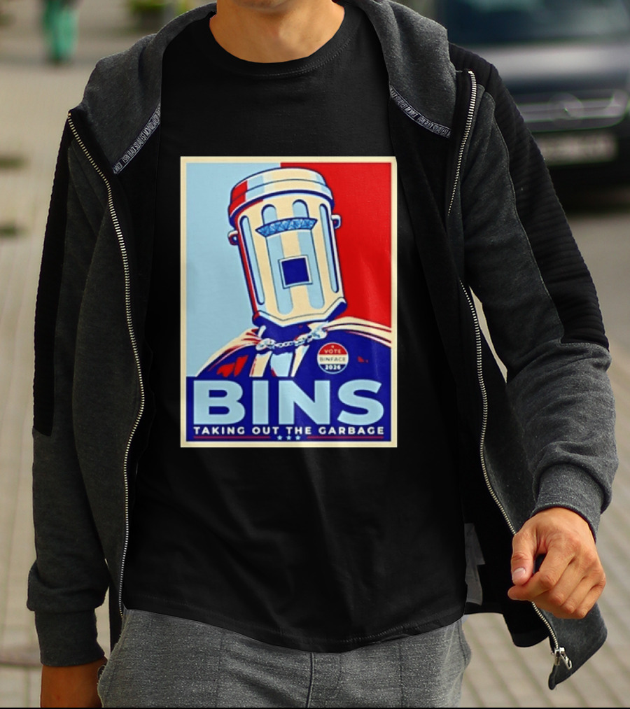 Binface Bins Hope Vote 2024 Taking Out The Garbage T-Shirt